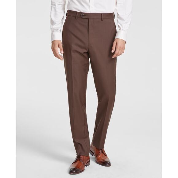 Stretch Classic Fit Wool-Blend Pants